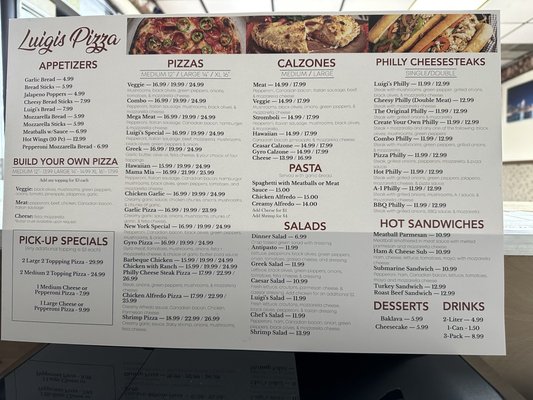 Menu photo 4 Luigi's Pizza Anchorage, AK