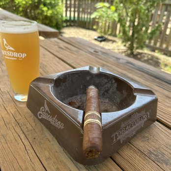 Eavesdrop Brewery - a cigar and a glass of beer - Breweries Near Me - Manassas, Virginia