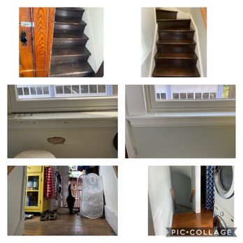 Genius Painting & Cleaning  - Only some of the great revivals to our space by Genius including floor stairs and walls. - Home Cleaning Near Me
