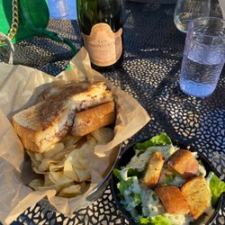 The Cheese Cottage - Grilled pimento cheese and Caesar salad