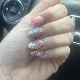Loved my nail design! She took her time and perfected every nail! Loved my nail design! She took her time and perfected every nail!
