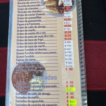 Las Gaviotas - Menu - Seafood Near Me - Ajijic, JAL