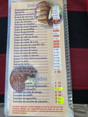 Menu photo 1 Las Gaviotas Ajijic, JAL