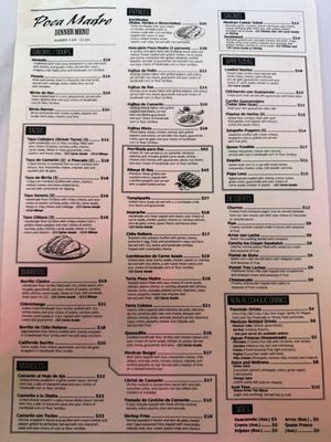 Menu photo 7 Poca Madre Avondale, AZ