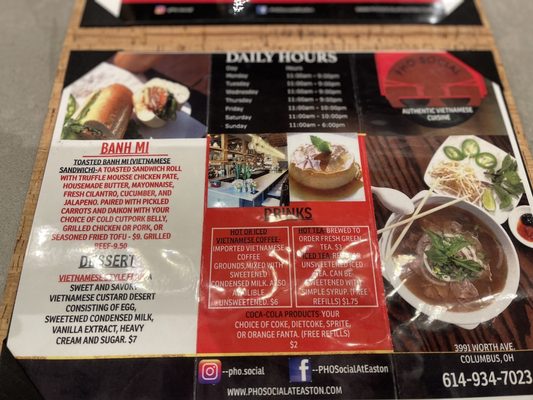 Menu photo 6 Pho Social Columbus, OH