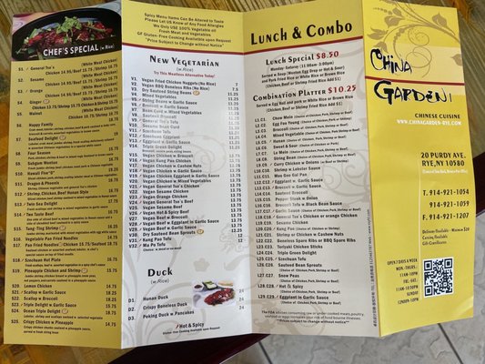 Menu photo 2 China Garden Rye, NY
