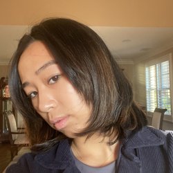 Ma Belle Hair Salon - After it was tied into a pony tail and put down