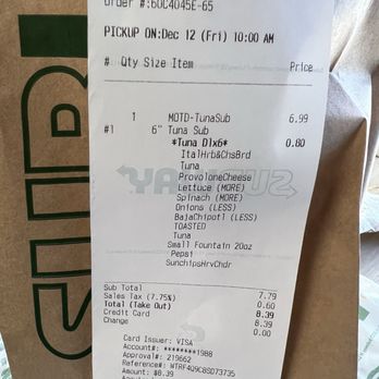 Subway - I always pay for bigger portions and the worker always shorts me. - Sandwiches Near Me - Perris, California