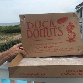 Duck Donuts - Duck NC box - empty of course - they did not last long!!!! - Donuts Near Me - Middletown Township, New Jersey