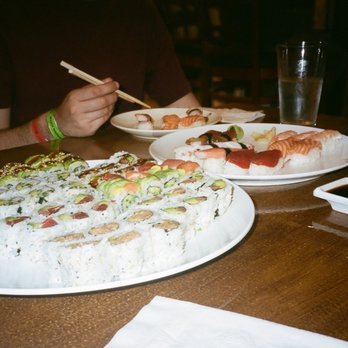 Yamato 2 - Several different rolls, sushi, and sashimi ordered through the all you can eat menu. - Japanese Near Me - Boston, Massachusetts Yamato 2 - Several different rolls, sushi, and sashimi ordered through the all you can eat menu. - Japanese Near Me - Boston, Massachusetts