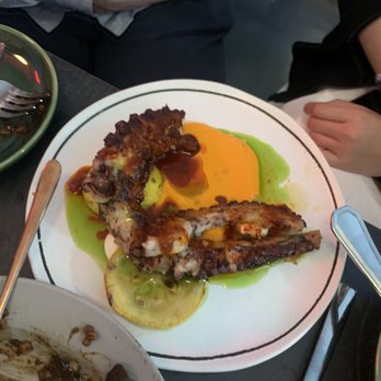 8282 - Octopus with bell pepper puree - Korean Near Me - New York, New York