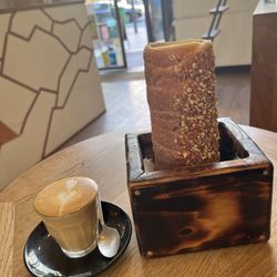 ALMA - Chimney cake with praline and cinnamon w/ Cortado!!