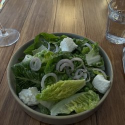 Cos salad with goat feta