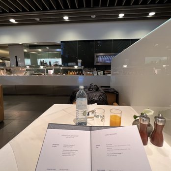 Lufthansa First Class Terminal - Sitting in the restaurant area! - Airport Terminals Near Me