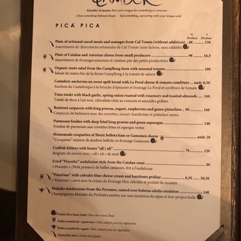 Llamber - Menu - Spanish Near Me - Barcelona, B
