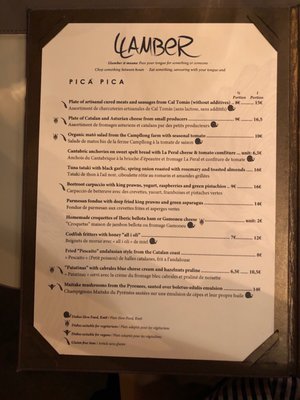 Menu photo 4 Llamber Barcelona, B