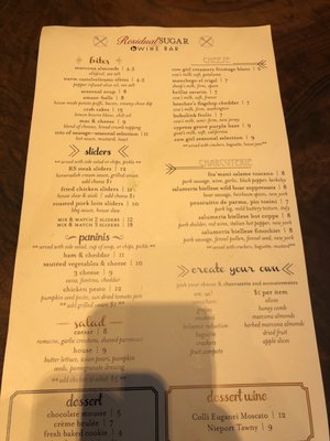 Menu photo 8 Residual Sugar Wine Bar Concord, CA