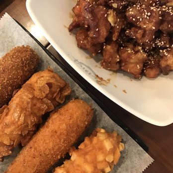 The Basac - Corn dogs and chicken! Lunch is served!! - Korean Near Me - Flushing, New York The Basac - Corn dogs and chicken! Lunch is served!! - Korean Near Me - Flushing, New York