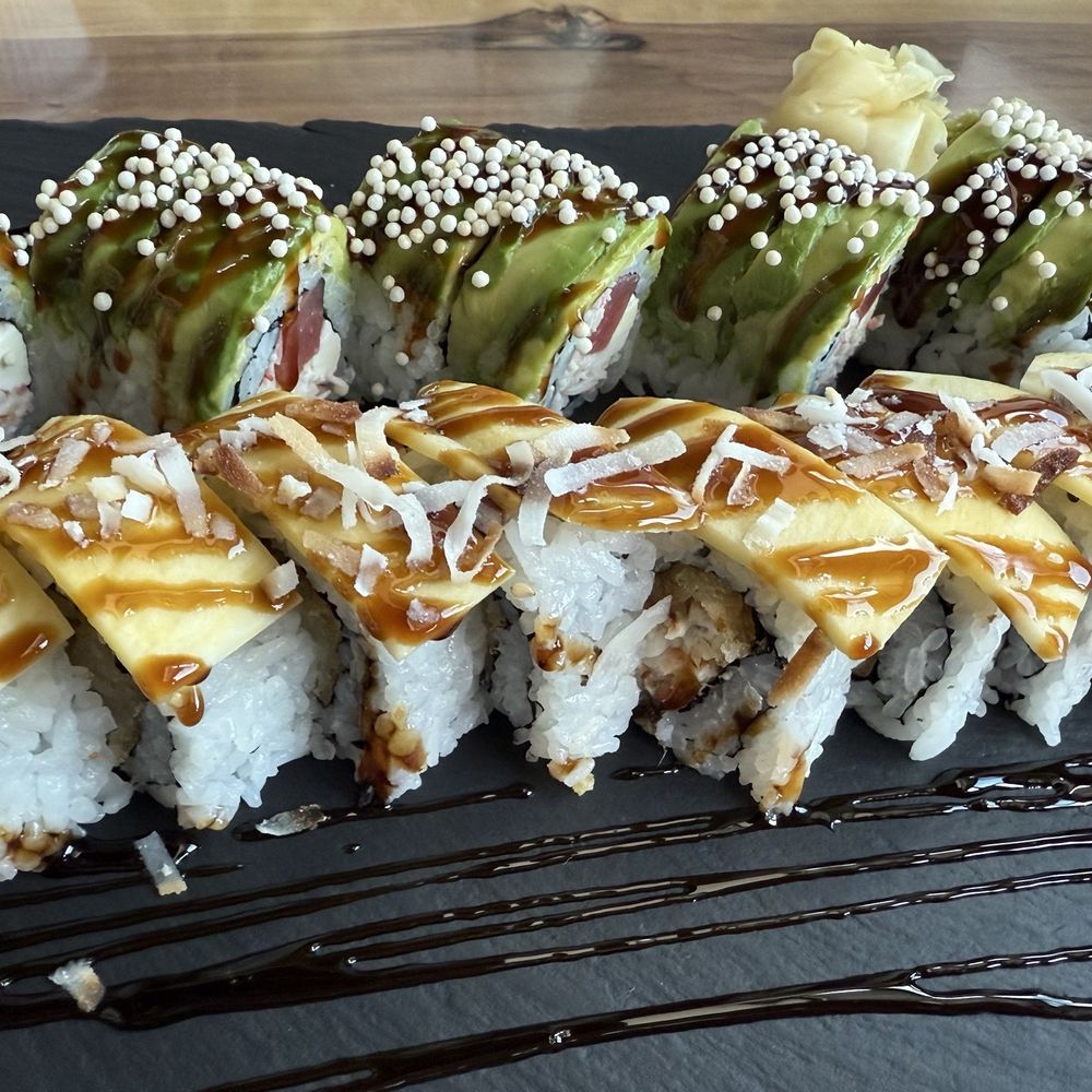 Nori Restaurant - Caterpillar Signature Roll, Bali Hai Roll - Asian Fusion Near Me - St. Augustine, Florida
