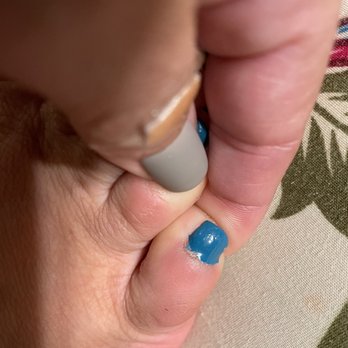 The Nail Bar - I mean, look at that polish...it is on my skin so if I try to lift it, it will peel off the actual nail - Nail Salons Near Me - Fairfax, Virginia The Nail Bar - I mean, look at that polish...it is on my skin so if I try to lift it, it will peel off the actual nail - Nail Salons Near Me - Fairfax, Virginia