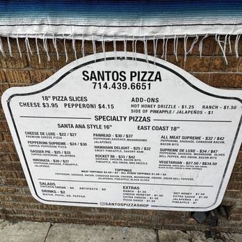 Santos Pizza - Pizza Near Me - Santa Ana, California Santos Pizza - Pizza Near Me - Santa Ana, California