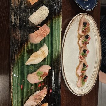 Hush - Omaske nigiri, and tuna kampachi - Sushi Bars Near Me - Keller, Texas Hush - Omaske nigiri, and tuna kampachi - Sushi Bars Near Me - Keller, Texas