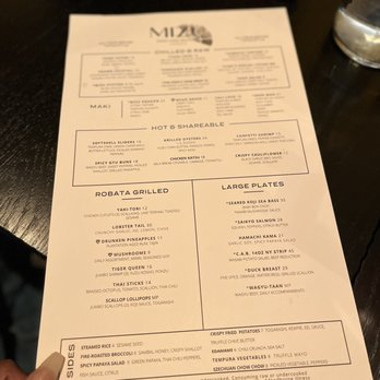 Mizu - Menu - Seafood Near Me - Charlotte, North Carolina Mizu - Menu - Seafood Near Me - Charlotte, North Carolina