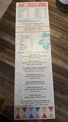 Menu photo 6 Kona Craft Cafe Carlsbad, CA