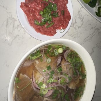 Pho Play - Pho Rare Steak and brisket (Raw meat on side) - Vietnamese Near Me - Castro Valley, California