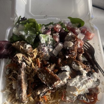 Kebabs To Go - kabuli rice, Gyro Plate with salad - Afghan Near Me - Irving, Texas Kebabs To Go - kabuli rice, Gyro Plate with salad - Afghan Near Me - Irving, Texas