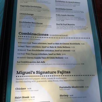 Miguel's Cocina - Menu -3- - Mexican Near Me - Coronado, California