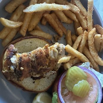 Wicked Tuna - Fish of the day sandwich - They charge 19 dollars for this - New American Near Me - Murrells Inlet, South Carolina Wicked Tuna - Fish of the day sandwich - They charge 19 dollars for this - New American Near Me - Murrells Inlet, South Carolina