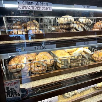 Bagel Joes - a variety of bagels in a display case - Bagels Near Me - Melbourne, Florida