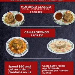 Ambar Restaurant - Promoción de mofongo