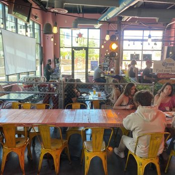 Pinches Tacos - The bar w :d.j, & eating area - Mexican Near Me - Las Vegas, Nevada