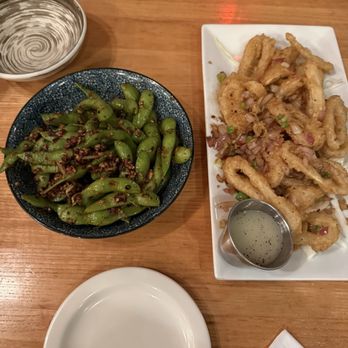 Pho With Us - Spicy edamame and calamari - Vietnamese Near Me - Austin, Texas