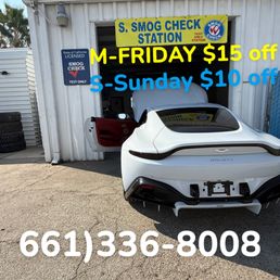 Exterior outside entrance of S Smog Check Station - Smog - Bakersfield, California Exterior outside entrance of S Smog Check Station - Smog - Bakersfield, California