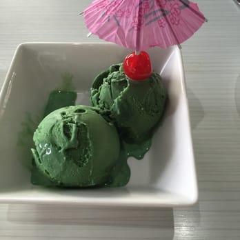 Noodle Wave - double scoop green tea ice cream - Thai Near Me - Frisco, Texas