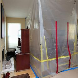 SERVPRO of Rio Rancho/Sandoval County - Containment area and floor protection