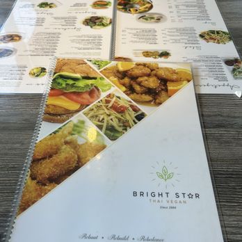 Bright Star Thai Vegan - Menu - Thai Near Me - Rancho Cucamonga, California
