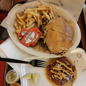 Buena Vida Mexican Cuisine - a burger and fries - Mexican Near Me - Mission, Texas
