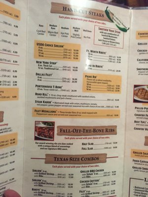 Menu photo 7 Texas Roadhouse Tempe, AZ