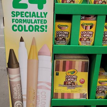 Walmart Supercenter - a display of crayons - Grocery Near Me - Mount Pleasant, South Carolina