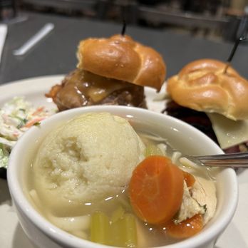 Chompie's - Matzo Ball Soup with Jewish and Mona's New Jersey Sliders - Delis Near Me - Glendale, Arizona