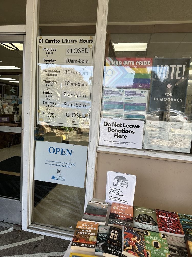 EL CERRITO LIBRARY Updated October 2025 22 Photos & 29 Reviews