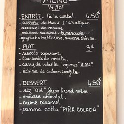 La Belle époque - Menu, sur place ou à emporter