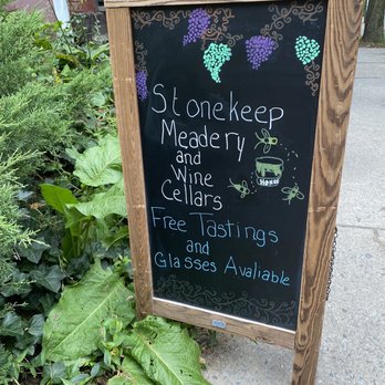 Stonekeep Meadery & Wine Cellars - a chalkboard sign - Meaderies Near Me - Jim Thorpe, Pennsylvania Stonekeep Meadery & Wine Cellars - a chalkboard sign - Meaderies Near Me - Jim Thorpe, Pennsylvania