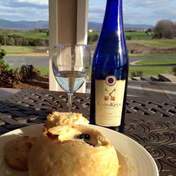 CrossKeys Vineyards - Brie Fondue, Joy White and the Shenandoah Valley - what could be better?! - Wineries Near Me - Mount Crawford, Virginia