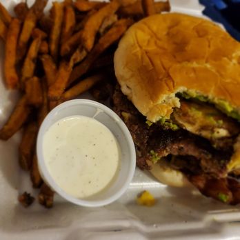 Jungle Burger - Double meat bacon burger with egg and avocado. Custom made. - Burgers Near Me - McKinney, Texas Jungle Burger - Double meat bacon burger with egg and avocado. Custom made. - Burgers Near Me - McKinney, Texas