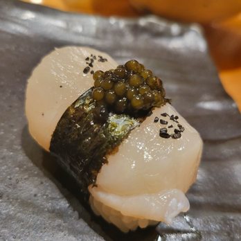 Sushi Murasaki - Scallop w/ Caviar - Sushi Bars Near Me - Santa Ana, California Sushi Murasaki - Scallop w/ Caviar - Sushi Bars Near Me - Santa Ana, California